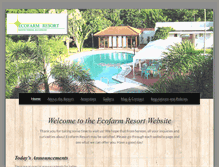 Tablet Screenshot of ecofarm-resort.com